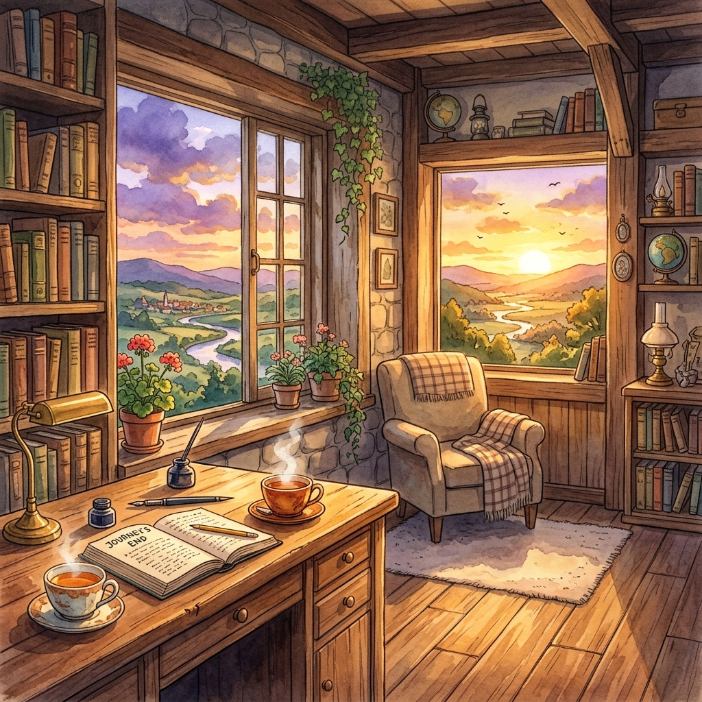 Ghibli Sunset Study